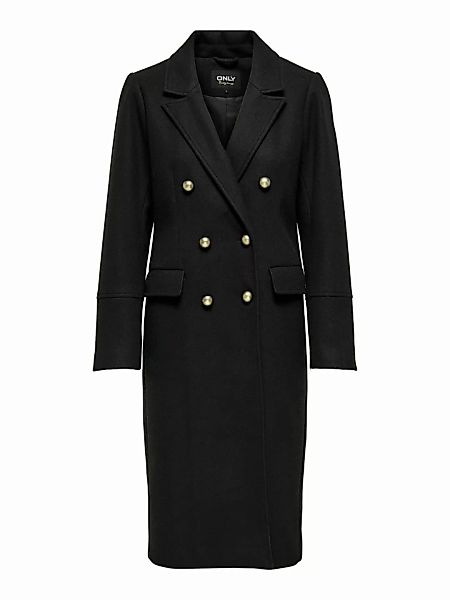 ONLY Lang Klassisch Mantel Damen Schwarz günstig online kaufen