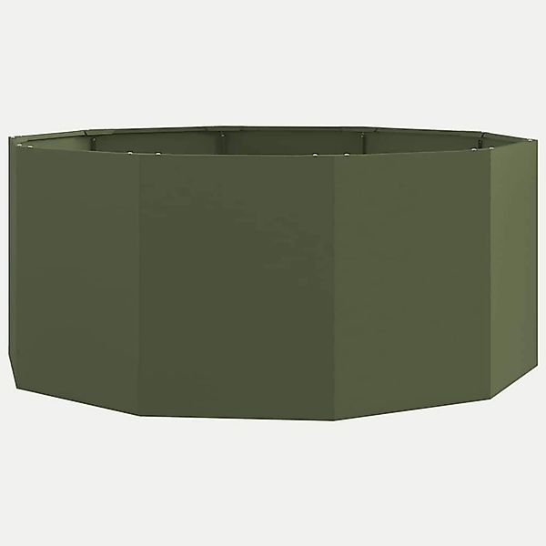 vidaXL Pflanzkübel Olive Grün 120 x 120 x 50 cm Stahl 883748 günstig online kaufen