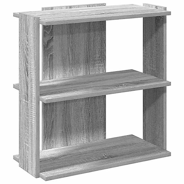 vidaXL Bücherregal 3 Böden Grau Sonoma 60x30x60 cm Holzwerkstoff 860252 günstig online kaufen