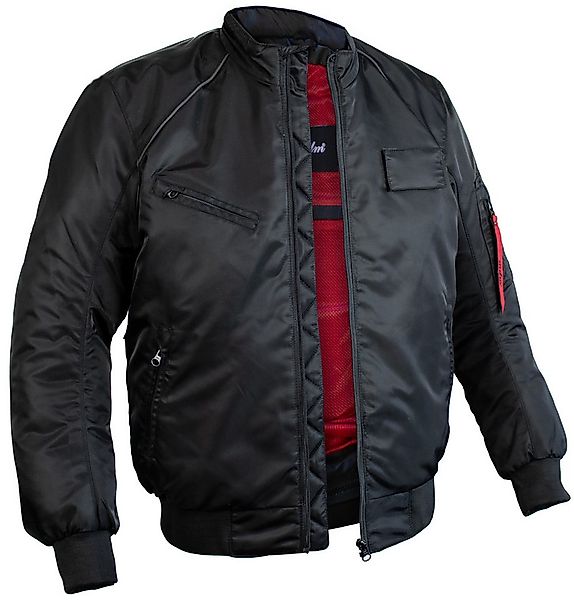MDM Motorradjacke MDM Herren Bomberjacke Motorradjacke mit Protektoren Schw günstig online kaufen