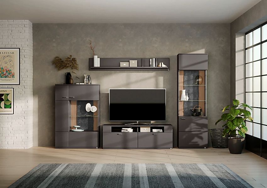 set one by Musterring Wohnwand "TACOMA", (Set, 4 St.), Typ 52, mit Wandboar günstig online kaufen