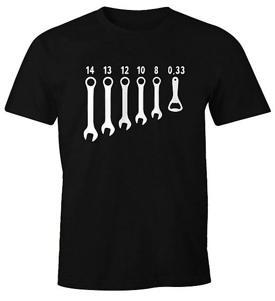 MoonWorks Print-Shirt Herren T-Shirt Bieröffner Flaschenöffner Schraubensch günstig online kaufen