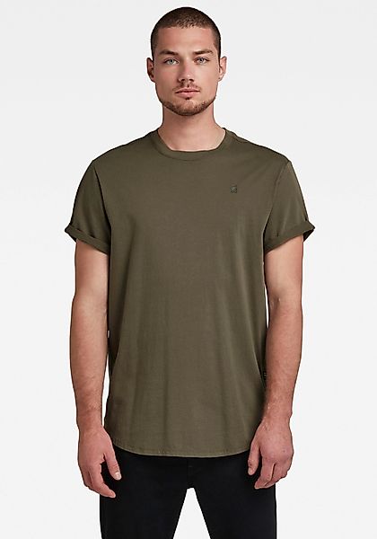 G-STAR Kurzarmshirt "Lash" Rundhals, Logoapplikation günstig online kaufen