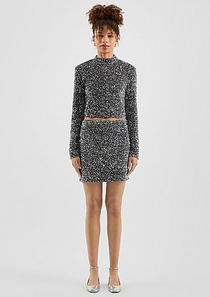 QS Minirock Rock QS x Vanessa Mai, Paillettenrock günstig online kaufen