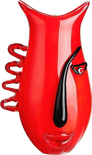 GILDE GLAS art Tischvase Red Vista (1 St), aus Glas, Höhe ca. 33 cm günstig online kaufen