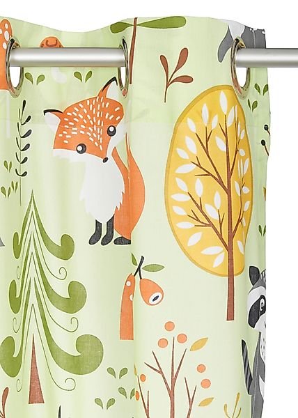 my home Gardine Waldtiere, Ösen (1 günstig online kaufen