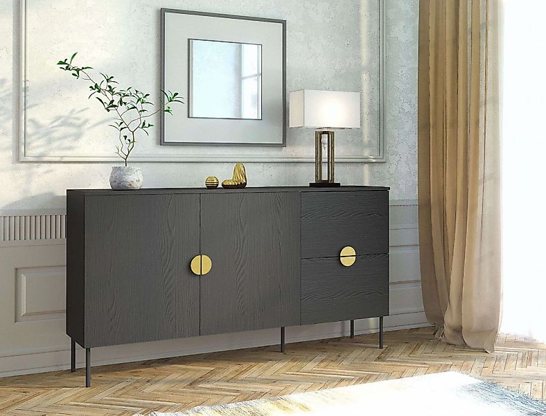 Home affaire Kommode "BELLOT Sideboard mit 2 Schubladen und 2 Türen, B/T/H: günstig online kaufen