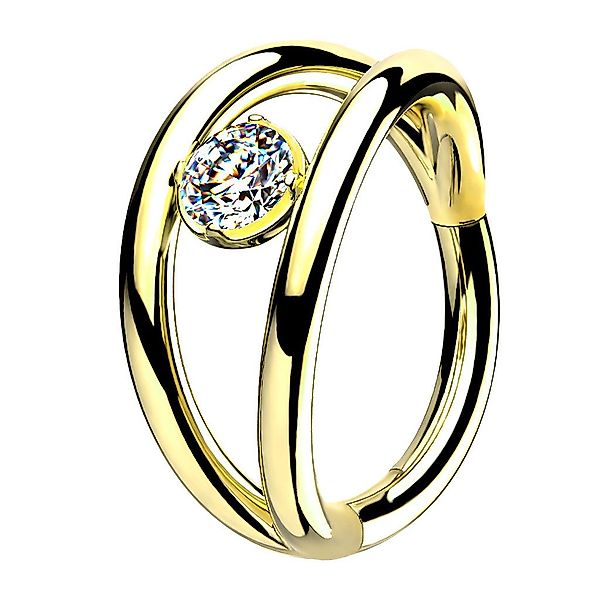 Taffstyle Nasenpiercing Doppel Ring Septum Piercing günstig online kaufen