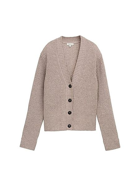 TOM TAILOR Wolljacke Strickjacke Mit klassischem V-Ausschnitt und zeitlosem günstig online kaufen