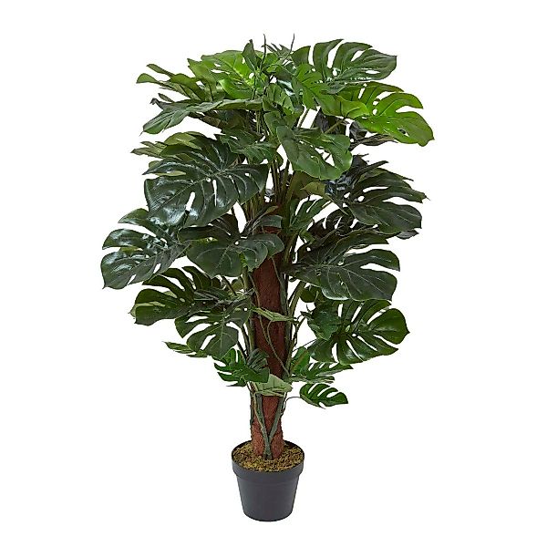 Kunstbaum Monstera Kunstpflanze mit Stab im günstig online kaufen