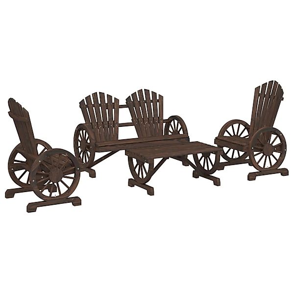 vidaXL 4-Tlg Garten-Lounge-Set Massivholz Tanne 3207126 günstig online kaufen