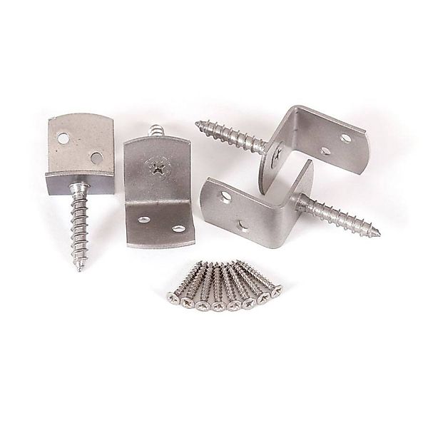 ROG-Gardenline Gartenzaun 4er-Set Flechtzaunhalter 38 x günstig online kaufen