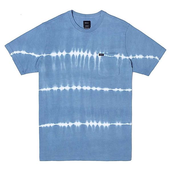 Rvca Manic Tie Dye Stripe Kurzärmeliges T-shirt S French Blue günstig online kaufen