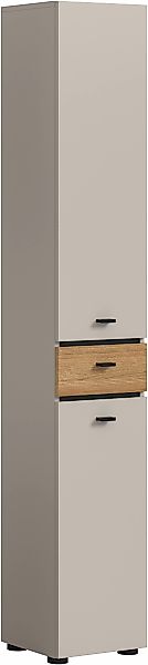 welltime Hochschrank "VANN, Höhe 191cm, 2 Türen, 1 Schubkasten, Türanschlag günstig online kaufen