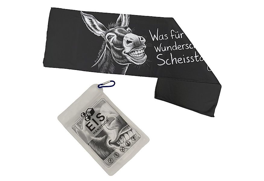 speecheese Sporthandtuch Esel Gesicht Scheisstag Spruch Humorvolles Eishand günstig online kaufen