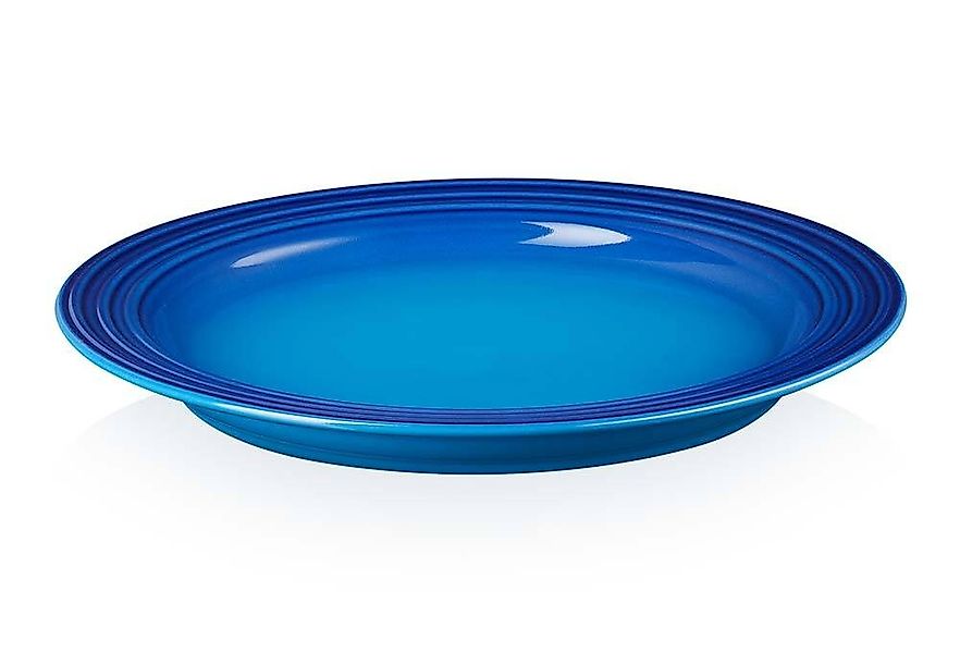 Le Creuset Frühstücksteller Steinzeug Azure Blau 22cm günstig online kaufen