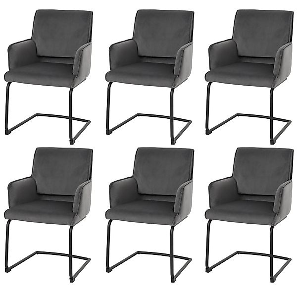 MCW Freischwinger N60 6er-Set Dunkelgrau günstig online kaufen