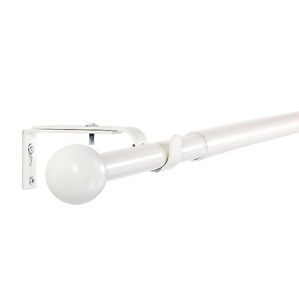 Deco-Raum Gardinenstangen Set Ausziehbar 1-Lauf Kugel Flexa Ø 16/19 mm 120- günstig online kaufen