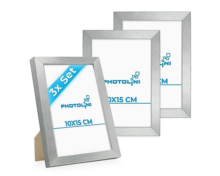 PHOTOLINI Bilderrahmen 3er Set 10x15 cm Poster-Rahmen, zum Aufhängen & Aufs günstig online kaufen
