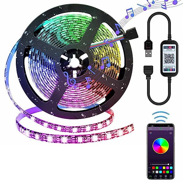Rosnek LED-Streifen 1-5M, 5V, RGB,5050 SMD, günstig online kaufen