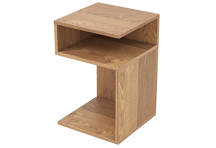 COSTWAY Beistelltisch (1-St), Holz, 3 Ebenen Nachttisch weiß, 33x33x50cm günstig online kaufen