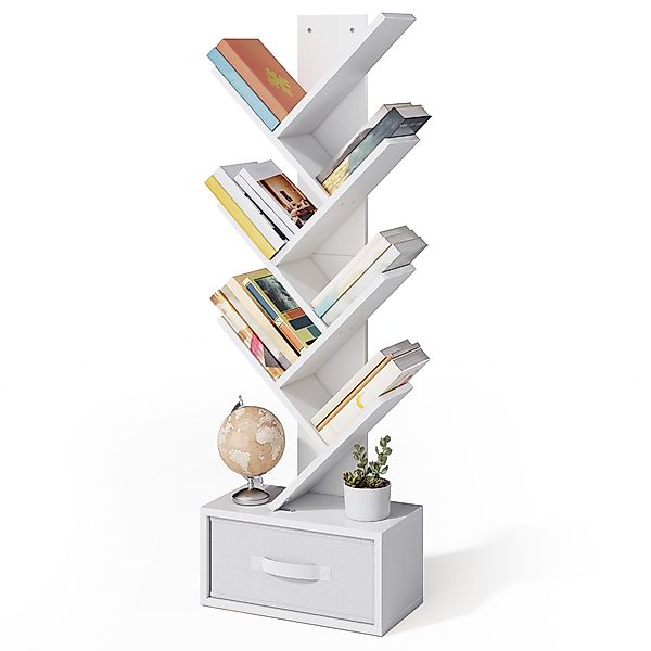 Bealife Bücherregal, Baumform, Standregal 7 Ebenen, günstig online kaufen