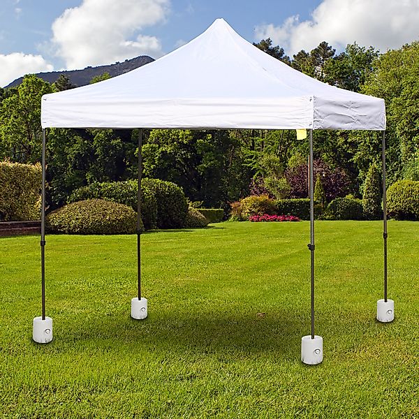 Outsunny Gazebo Bein Gewicht PE Befüllung mit Wasse Weiß Ø24xH25cm günstig online kaufen