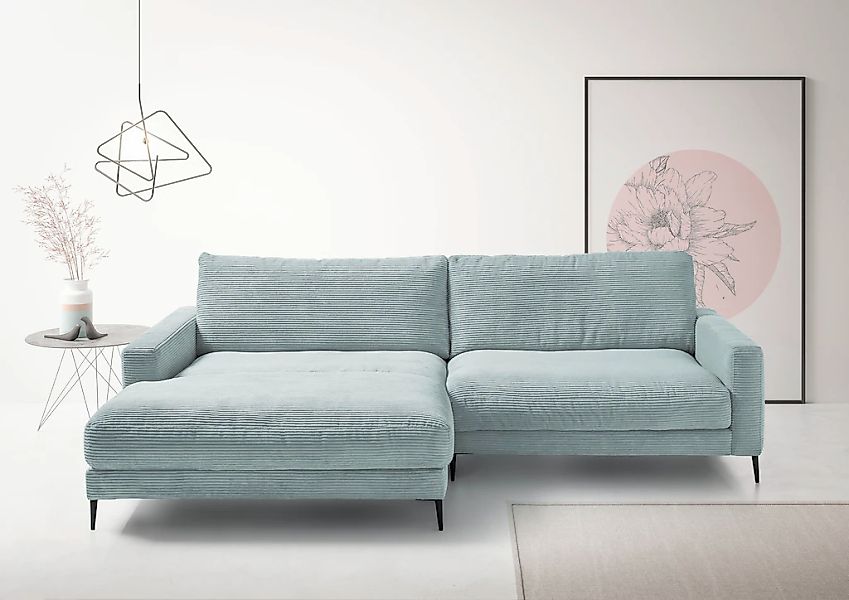 Home affaire Ecksofa "Downtown, B/T/H: 272/190/84 cm L-Form" weicher Sitzko günstig online kaufen