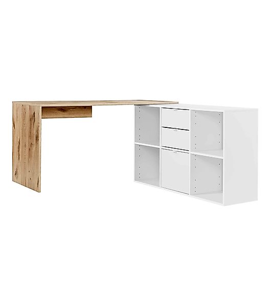 mokebo Eckschreibtisch Der Produktive (mit 2 günstig online kaufen