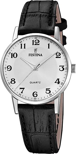Festina Quarzuhr F20691/1, Armbanduhr, Damenuhr, Lederarmband, günstig online kaufen