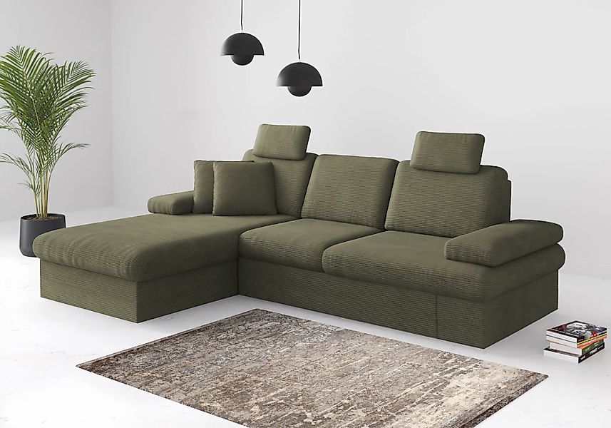 sit&more Ecksofa "Moreno", mit Armteilverstellung,wahlweise mit Bettfunktio günstig online kaufen