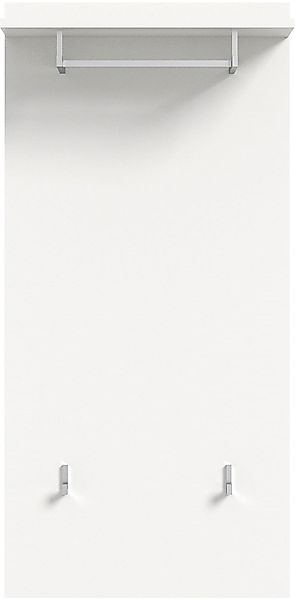 Home affaire Garderobenpaneel "Valge, Höhe 114 cm, 1 Ablageboden, 2 Haken, günstig online kaufen