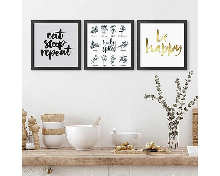 PHOTOLINI Bilderrahmen modern mit bruchsicherem Acrylglas, Holz MDF für Fot günstig online kaufen