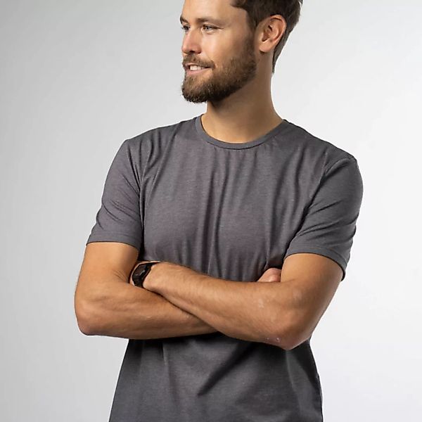 Stevan - T-shirt Aus Biobaumwoll-mix, Zuckergrey günstig online kaufen