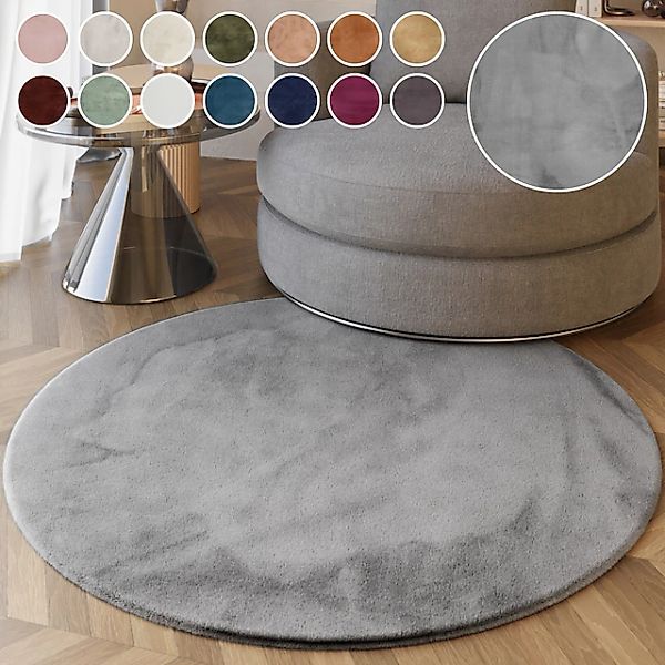 Esprit Hochflor-Teppich »Alice ESP-4377 Kunstfell«, rund, 25 mm Höhe, Kanin günstig online kaufen