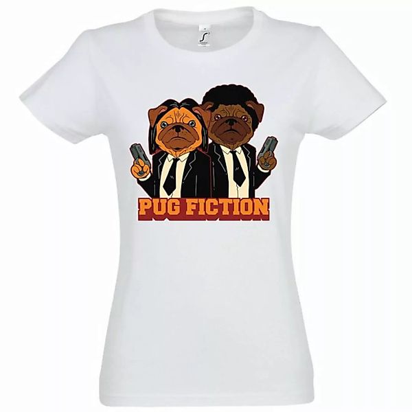 Youth Designz T-Shirt Pug Fiction Damen T-Shirt mit trendigem Frontprint günstig online kaufen