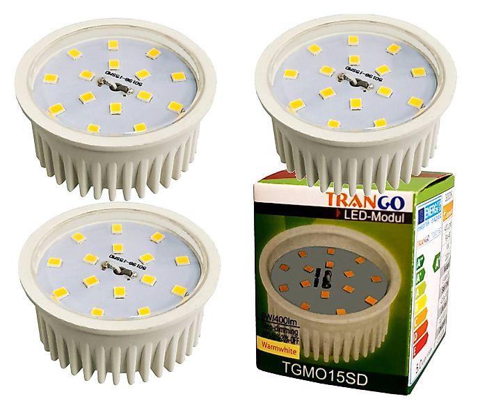 TRANGO LED-Leuchtmittel, 3er Pack MO15-3 LED Modul Ultra flach 5.0 Watt nur günstig online kaufen