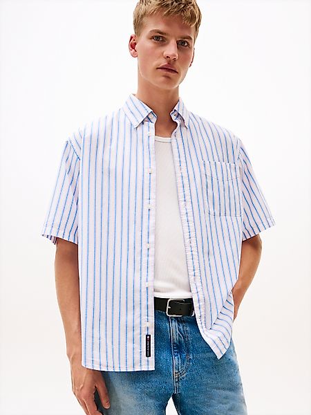 Tommy Jeans Kurzarmhemd "TJM POPLIN RLX SS SHIRT EXT", Mit Rundhalsausschni günstig online kaufen