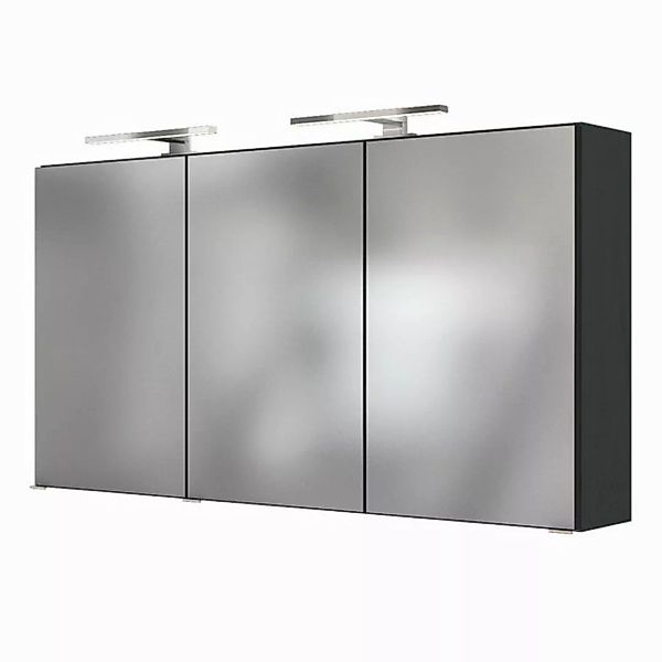 Lomadox Spiegelschrank FLORIDO-03 mit 2x LED-Beleuchtung in graphit B x H x günstig online kaufen