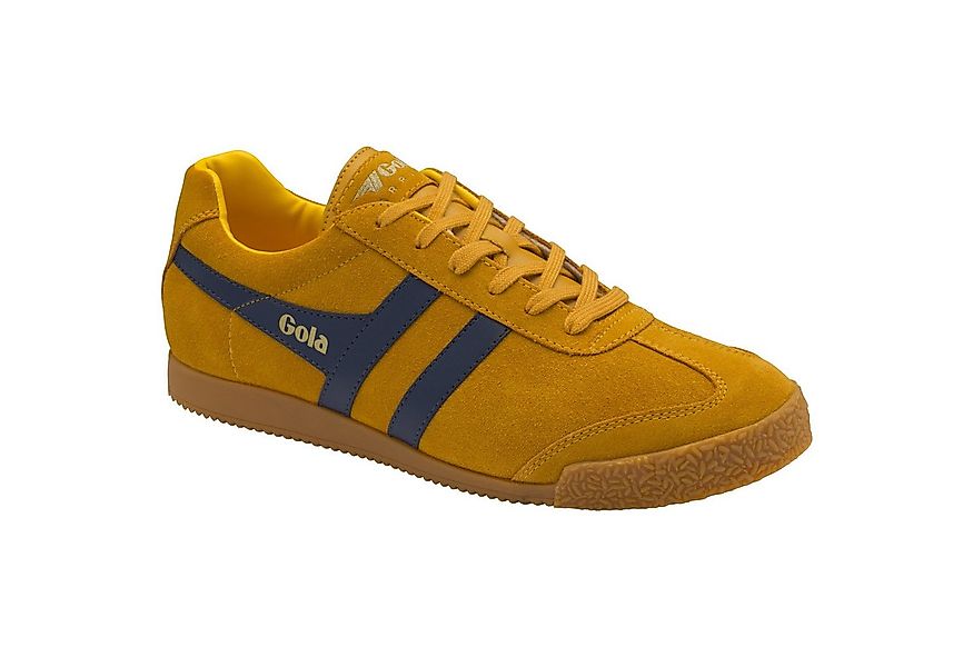 Gola Harrier Suede-Leder gelb/blau Herren Sneaker günstig online kaufen