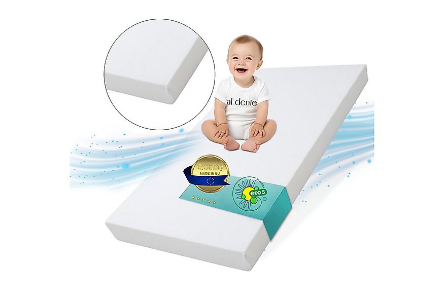 Kindermatratze Babymatratze mit Baumwollbezug, waschbar & rollbar–Allergike günstig online kaufen
