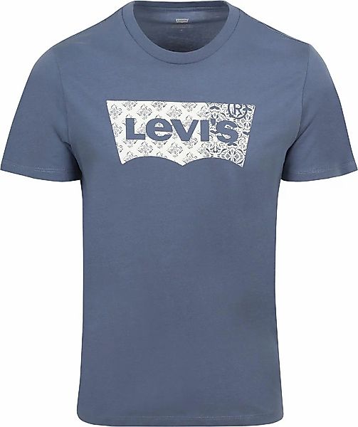 Levi's T-Shirt Graphic Logo Bandana Indigo - Größe L günstig online kaufen