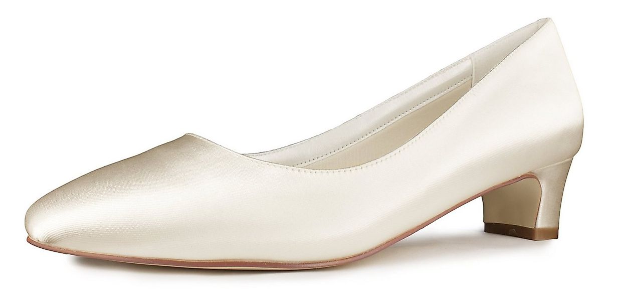 White Lady 935 ivory Satin - niedrige Brautschuhe Pumps günstig online kaufen