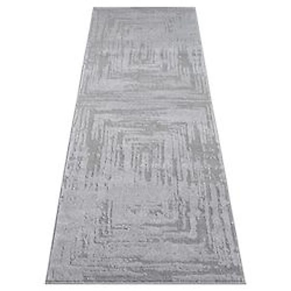 payé Teppich Esso 71 Hochflor 80x300 cm Grau günstig online kaufen