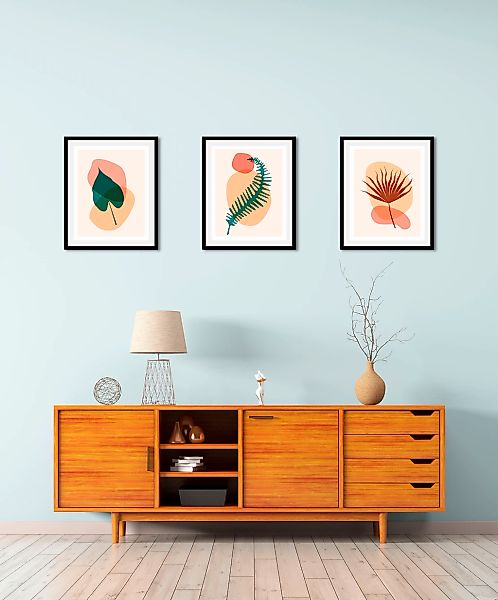 queence Bild »Set Hanja«, (1 St.), HD Premium Poster-Druck inkl. Holzrahmen günstig online kaufen