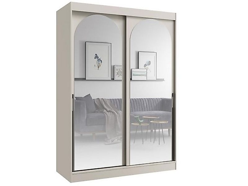 Compleo Kleiderschrank mit Spiegel 150 cm, günstig online kaufen