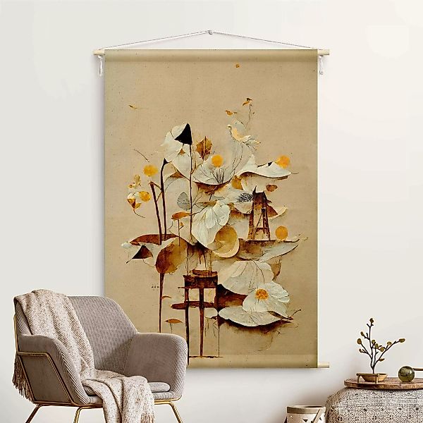 Wandteppich Abstraktes Bouquet günstig online kaufen