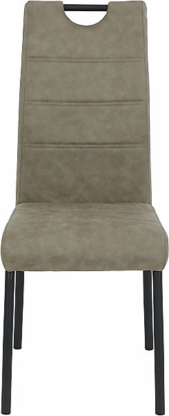 HELA 4-Fußstuhl "PETRA", (Set), 4 St., Vierfußstuhl; Vintage Optik; mit Gri günstig online kaufen