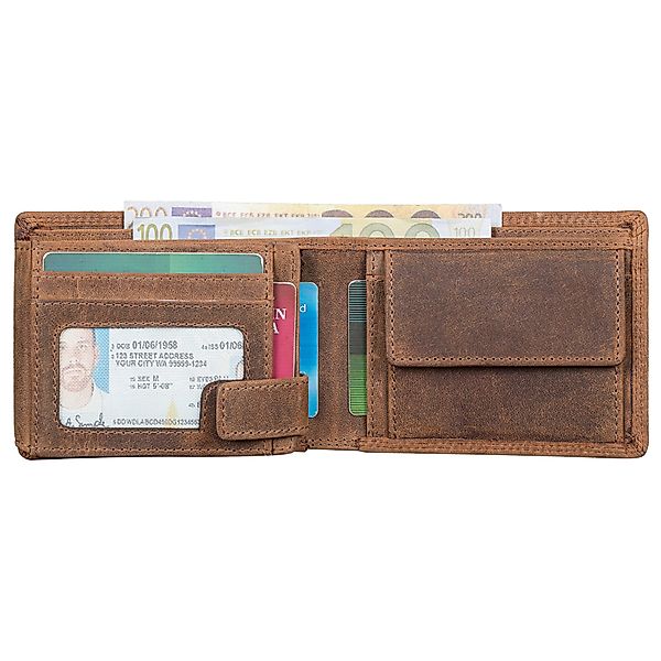 Benthill Geldbörse Herren Echt-Leder Geldbeutel RFID günstig online kaufen