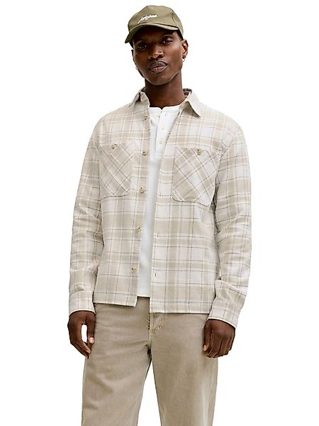 Jack & Jones Herren Freizeit Hemd JPRBLURAYLE LINEN BL.CHECK LS - Regular F günstig online kaufen